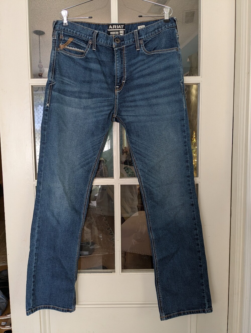 Ariat M8 Modern TekStretch Sebastian Slim Leg Jean Size 35 Waist 32 Length